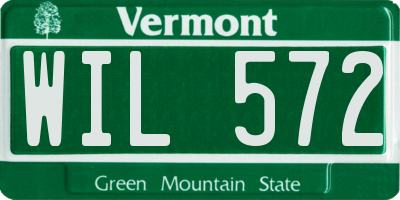 VT license plate WIL572
