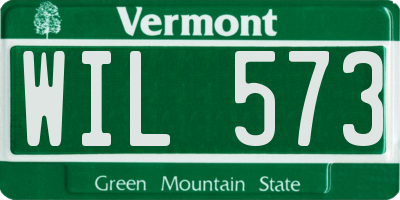 VT license plate WIL573