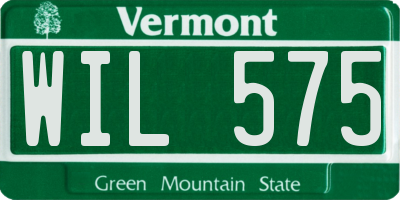 VT license plate WIL575