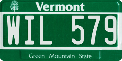 VT license plate WIL579