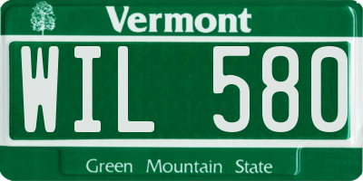 VT license plate WIL580