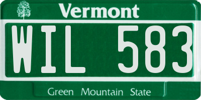 VT license plate WIL583
