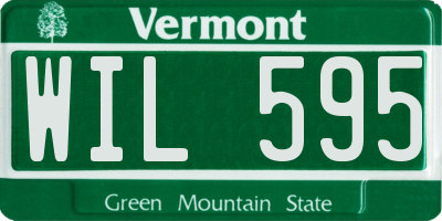 VT license plate WIL595