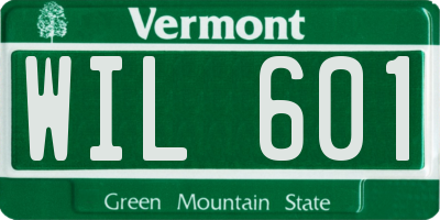 VT license plate WIL601