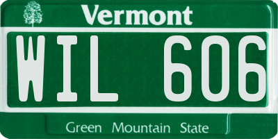 VT license plate WIL606