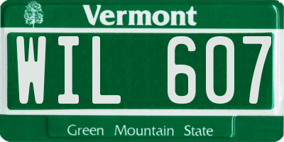 VT license plate WIL607
