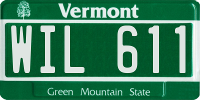 VT license plate WIL611