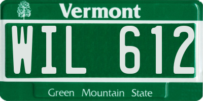 VT license plate WIL612