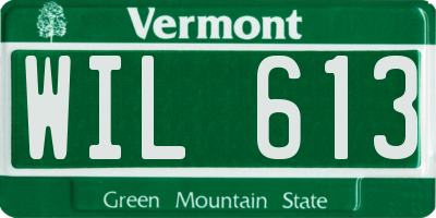 VT license plate WIL613