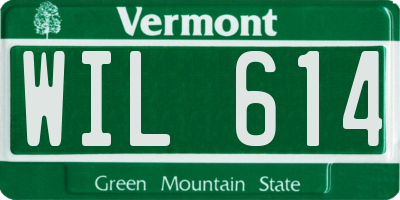 VT license plate WIL614