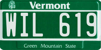 VT license plate WIL619