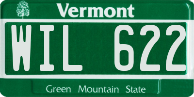 VT license plate WIL622