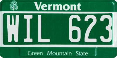 VT license plate WIL623