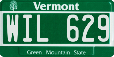 VT license plate WIL629