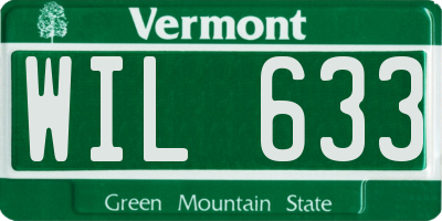 VT license plate WIL633