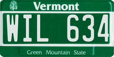 VT license plate WIL634