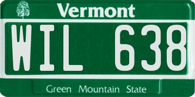 VT license plate WIL638
