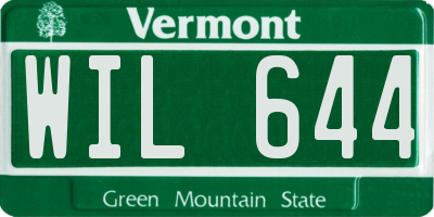 VT license plate WIL644