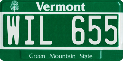 VT license plate WIL655