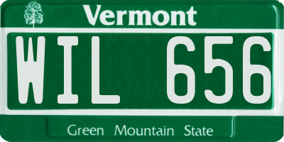 VT license plate WIL656