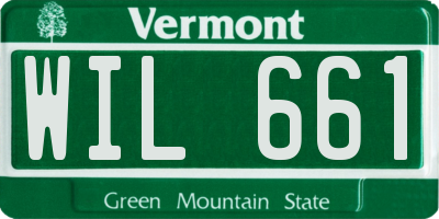 VT license plate WIL661