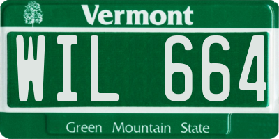 VT license plate WIL664