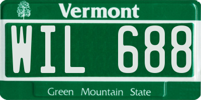 VT license plate WIL688