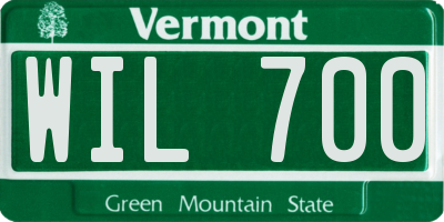 VT license plate WIL700
