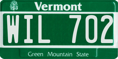 VT license plate WIL702