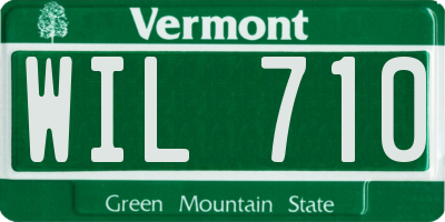 VT license plate WIL710