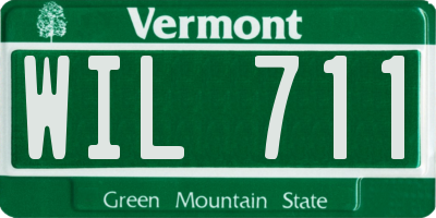 VT license plate WIL711