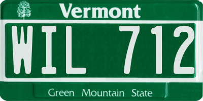 VT license plate WIL712