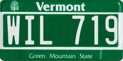 VT license plate WIL719