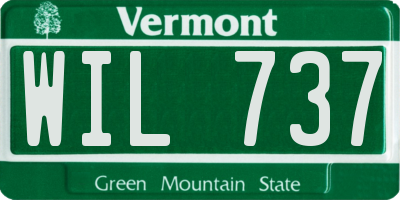 VT license plate WIL737