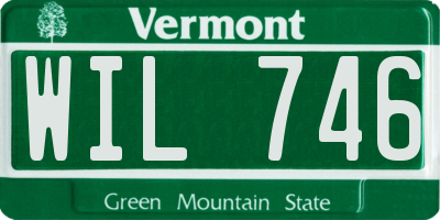 VT license plate WIL746
