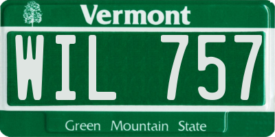 VT license plate WIL757