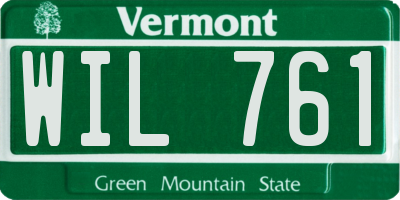 VT license plate WIL761