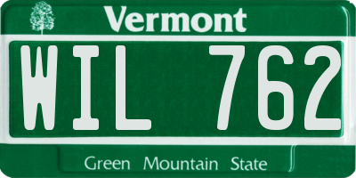 VT license plate WIL762