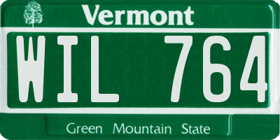 VT license plate WIL764