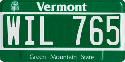 VT license plate WIL765