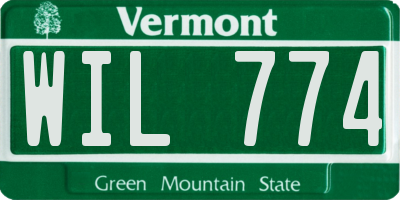 VT license plate WIL774