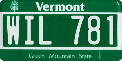 VT license plate WIL781