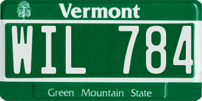 VT license plate WIL784
