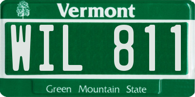 VT license plate WIL811