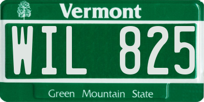 VT license plate WIL825