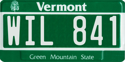 VT license plate WIL841