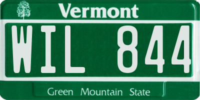 VT license plate WIL844
