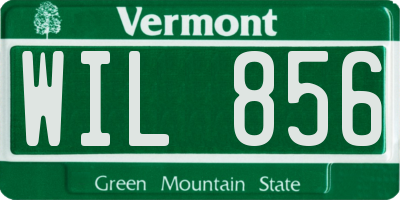 VT license plate WIL856