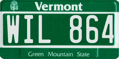VT license plate WIL864