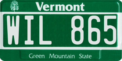 VT license plate WIL865